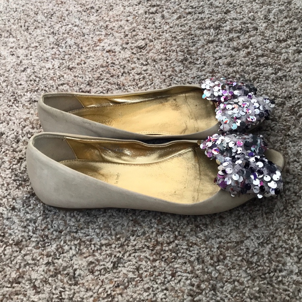 J. Crew Sequin Bow Shoe - image 3